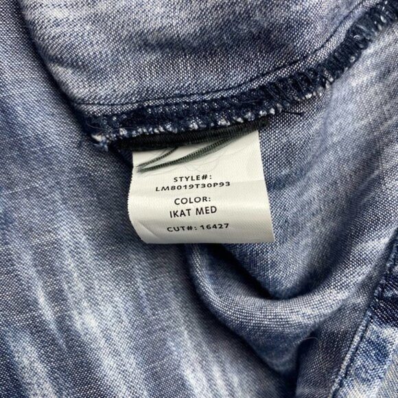 LIVERPOOL 3/4 Sleeve Tulip Back Button Front Top Sz XS - Picture 7 of 8